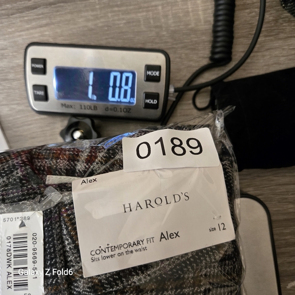 Harold’s Women’s‎ Wool Plaid Pants Size 12 NWT Contemporary Fit Alex Flawed - Picture 10 of 10